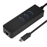 Хаб 2 в 1, USB 3.1 Type C на RJ-45, USB 2.0 1000484237 Greenconnect