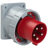 Вилка встраиваемая наклонная 63A/400V/3P+N+E/IP67, фланец 100x112 00-00002295 PCE