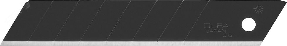 Лезвия сегментированные EXCEL BLACK 18х100х0.5 мм 50 шт. OL-LBB-50B OLFA
