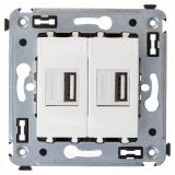 Avanti USB зарядное устройство в стену, ''Белое облако'' 4400543 DKC