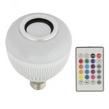 Светильник светодиодный Диско с динамиком и Bluetooth 220В белый ULI-Q340 8W/RGB/E27 WHITE UL-00007709 Uniel