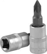 Насадка торцевая 1/4''DR с вставкой-битой POZIDRIVE®, PZ1 055665 Ombra