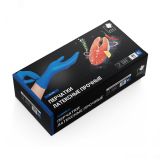 Перчатки латексные прочные синие (High Risk) XL, 50 шт HR004G АДМ