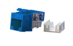 Вставка Keystone Jack RJ-45(8P8C) категория 6 синяя 432657 Hyperline