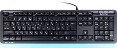 Клавиатура Fstyler FK10, USB, черный/синий 1147528 A4Tech