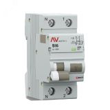 Дифференциальный автомат DVA-10 1P+N 16А (B) 30мА (A) 10кА EKF AVERES rcbo10-1pn-16B-30-a-av EKF