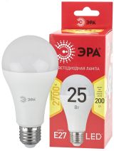 Лампа светодиодная E27 25 Вт груша теплый белый свет RED LINE LED A65-25W-827-E27 R Е27 / ЭРА Б0048009 ЭРА