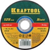 Круг отрезной по металлу, 125x1.6x22.23 мм 36250-125-1.6 KRAFTOOL