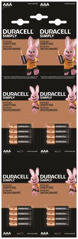 Элемент питания LR03-4BL BASIC 4х4 5009140/5008102 Б0046869 Duracell