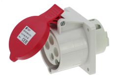Розетка встраиваемая 32A/400V/3P+E/IP44, фланец 75x75 00-00032484 INPIN