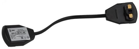 Гибкий коннектор, черный TR7 - C 2W-FL BK (100/6000) Б0032174 ЭРА