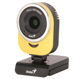 Веб-камера QCam 6000 1920x1080, микрофон, 360град, USB 2.0, желтый 32200002409 Genius