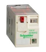 Реле 4CO светодиод 120В переменного тока слаботочное RXM4GB2F7 Schneider Electric