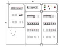 Щит управления электрообогревом DEVIBOX HR 21x2800 D850 (в комплекте с терморегулятором) DBR023 DEVIbox