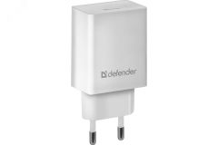 Зарядное устройство сетевое UPA-21 белый, 1xUSB, 5V/2.1А 83571 Defender