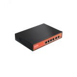 Коммутатор неуправляемый PoE 6 портов, 4хPoE 10/100 Мб/с, 2хRJ45, 60 Вт WI-PS205 v2 Wi-Tek