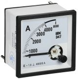Амперметр Э47 4000/5А класс точности 1,5 72х72мм IPA10-6-4000-E IEK