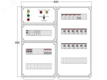 Щит управления электрообогревом HS 12x1700 D316 (в комплекте с терморегулятором и датчиком температуры) DBS080 DEVIbox