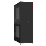 Шкаф серверный 42U 800х1070 передняя дверь: двустворчатая глухой металл IP51. задняя дверь: без. боковые панели: перфорированные. цвет: черный RAL9005  NS 8142.9502 SYSMATRIX