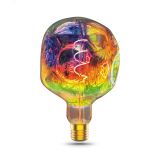 Лампа светодиодная филаментная LED 5 Вт 250 лм 1800К AC185-265В E27 шар G150 теплая цветная колба Black Filament Gauss 1007802103 GAUSS
