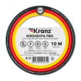 Изолента ПВХ KRANZ 0.13х15 мм, 10 м, зеленая 10шт KR-09-2003 Kranz