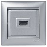 VALENA Розетка HDMI алюминий 770285 Legrand