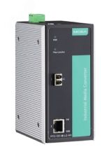 Медиаконвертер Ethernet 10/100BaseT(X) в 100BaseFX(одномодовое оптоволокно, разъемы LC) в металлическом корпусе, питание 24/48 В пост. PTC-101-S-LC-LV MOXA