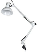 LIGHTING Светильник настольный 1014 пантограф на струбцине Е27 белый IEK LNNL4-1014-2-VV-40-K01 IEK