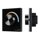 Панель SMART-P20-MIX-G-IN Black (12-24V, 4x3A, Rotary, 2.4G) (IP20 Пластик, 5 лет) 033762 Arlight