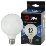Лампа светодиодная F-LED G95-12w-840-E27 OPAL (филамент, шар опал, 12Вт, нетр, E27) (20/560) Б0047037 ЭРА