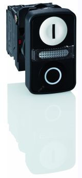 Головка кнопки двойная с маркировкой + LED ZB5AW7A1721 Schneider Electric