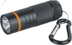Фонарь светодиодный NPT-KC08-BL-4LR44 брелок алюминиевый 1LED(1Вт) 1 режим черный 24372 Navigator Group