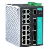 Коммутатор 16 x 10/100BaseTX, 2 x Combo Gigabit (10/100/1000BaseTX или 1000BaseSFP) EDS-518A MOXA
