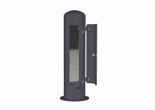 Пост питания антивандальный Alpenbox, оцинкованный, порошковая окраска, RAL7016, 1100x273 мм 00-00016731 AlpenBox