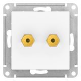ATLASDESIGN АУДИОРОЗЕТКА двойная, ЛОТОС ATN001387 Systeme Electric