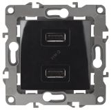 Устройство зарядное USB, 5В-2100мА, Эра12, чёрный, 12-4110-06 Б0027496 ЭРА
