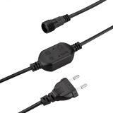 Шнур питания ARD-ICICLE-CLASSIC-1.5м Black (230V, 1.6A) (Ardecoled, -) 044774 Arlight