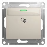 GLOSSA Карточный выключатель сх.6 молочный GSL000969 Systeme Electric