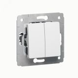 CARIVA Переключатель двухклавишный в рамку белый 773608 Legrand