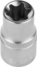 Головка торцовая ''Мастер'' (1/2''), Cr-V, E-TORX, хроматированное покрытие, E16 27719-16 ЗУБР
