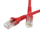 Патч-корд неэкранированный CAT6 U/UTP 4х2 LSZH красный 5м RN6UU4550RD DKC