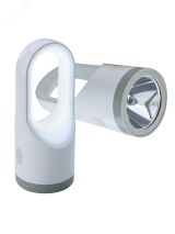 Фонарь аккумуляторный 5W LED +19W LED, 3.7V 1800mah, usb шнур KOSAccu9105W_pearl Космос