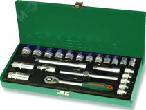 Набор головок торцевых 3/8''DR, 6-22 мм, 25 предметов 047202 Jonnesway