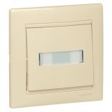 VALENA Кнопка 12В с держатлем этикетки слоновая кость 774117 Legrand