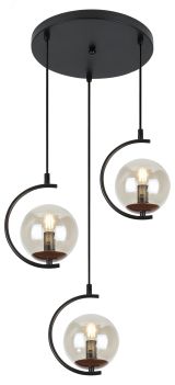 Светильник подвесной (подвес) Marlen 3103-203 3 х Е14 40 Вт модерн Б0051255 Rivoli