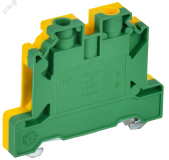 Колодка клеммная CTS-PEN земля 6мм2 желто-зеленая IEK YCT11-00-K52-006 IEK