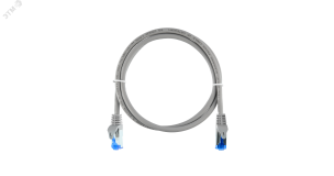 Патч-корд S/FTP 4 пары Cat 6 2хRJ45/8P8C T568B 7х0150мм LSZH светло-серый 03м ЭКО47039 NIKOMAX
