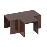 Угол T-образный (25х25) (4 шт) Plast под темное дерево tchd-25-25x4 EKF