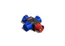 Устройство распределительное переносное пластик IP44 32A корпус 75х120х80 черный 00-00001863 AlpenBox