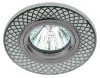 DK LD42 WH/CH Точечные светильники декор cо светодиодной подсветкой MR16, белый/хром Б0037378 ЭРА